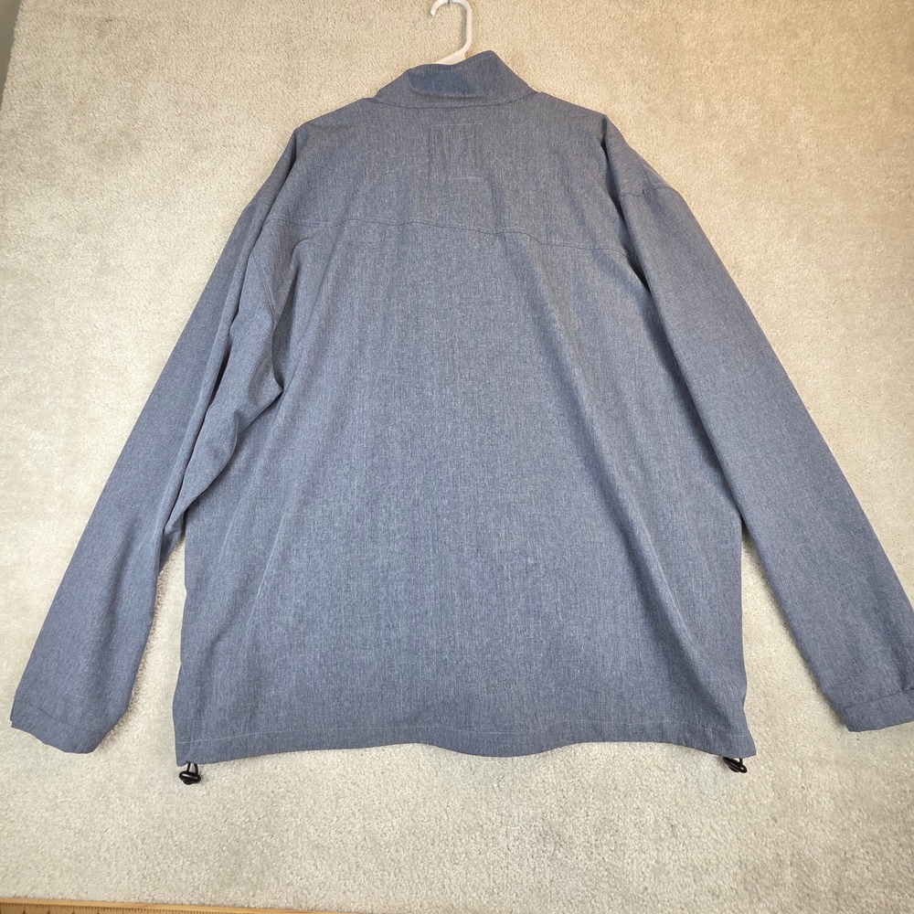 Linksoul Tempus Fugit Jacket Mens XXL Blue Gray Full Zip Golf Windbreaker LS339 - Picture 2 of 7